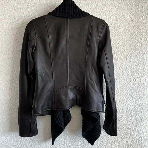 Lucky‎ Brand Women’s Leather Shawl Collar Jacket Size XS